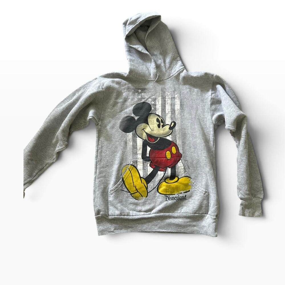 Disneyland Mickey Mouse Youth Large Gray Graphic Sweatshirt Pullover